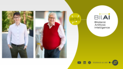 Sepp Hochreiter, BilAI research director and Johannes Brandstetter, CEO emmi.ai & BilAI key researcher