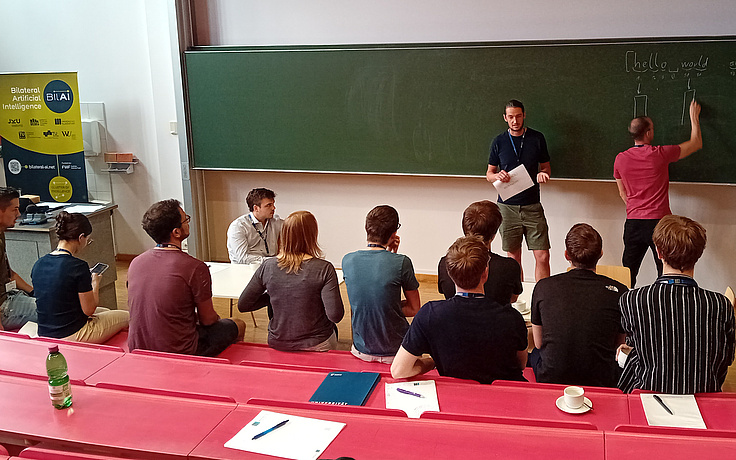 Students of the BilAI Summer School in one of the courses.