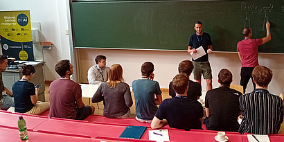 Students of the BilAI Summer School in one of the courses.