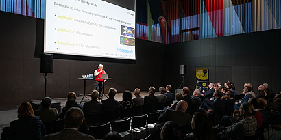 Prof. Hochreiter gives speech at Bilaterial AI Kick-Off