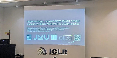 The header slide of the presentation of the awarded project with different partner logos including BilAI.